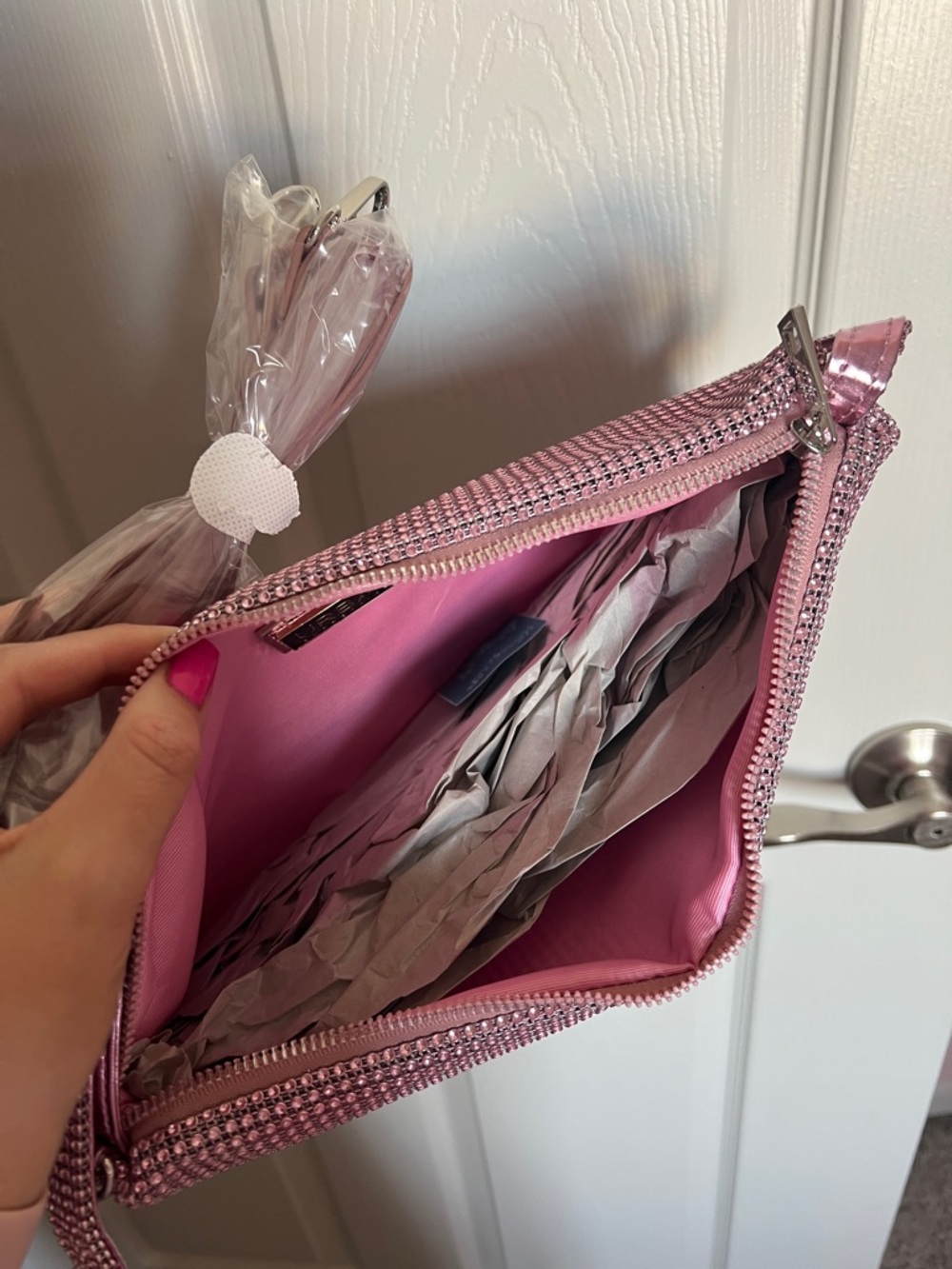 Pink Rhinestone Bag (NWOT) - Picture 9 of 9
